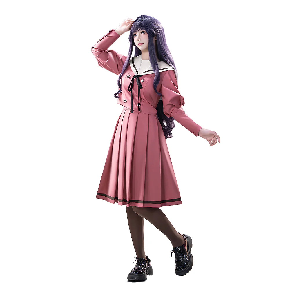 【Partially Ready For Ship】【Size XS-2XL】DokiDoki-R Anime The Fragrant Flower Blooms With Dignity Cosplay Waguri Kaoruko Pink Dress Costume JK Casual Wear Kaoru Hana wa Rin to Saku - Image 5