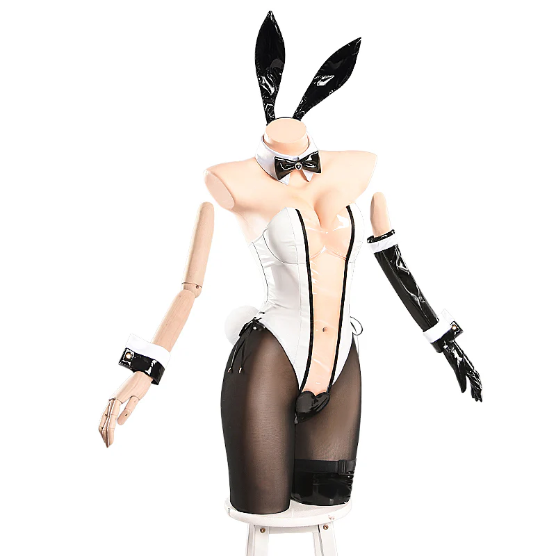 DokiDoki-R Game Brown Dust 2 Cosplay Eleaneer Costume Bunny Girl Costume Black White Sexy Suit - Image 5