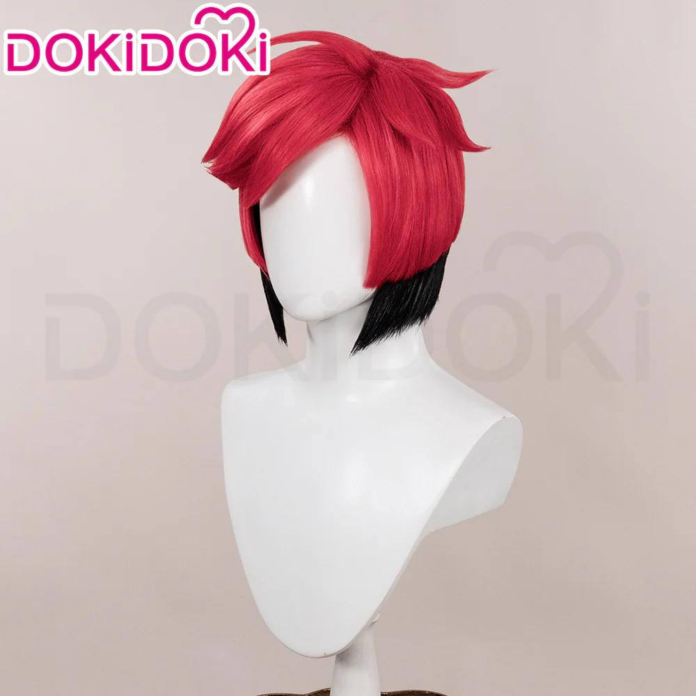 【US/EU LOCAL SHIPPING 】DokiDoki Anime Cosplay Cosplay Wig / Ears Short Red Black Hair - Image 4