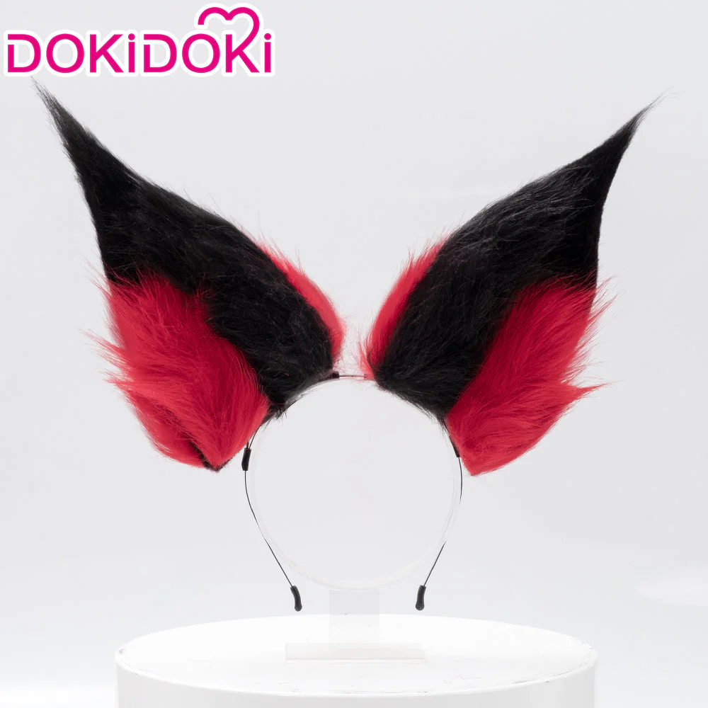 【US/EU LOCAL SHIPPING 】DokiDoki Anime Cosplay Cosplay Wig / Ears Short Red Black Hair - Image 6