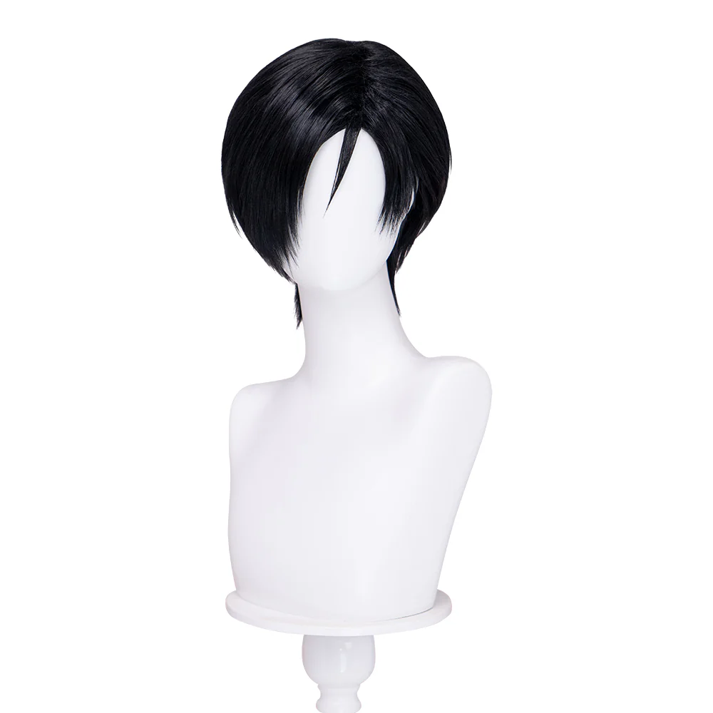 【US/EU LOCAL SHIPPING 】 DokiDoki Game Cosplay Wig Short Straight Black Wig - Image 5