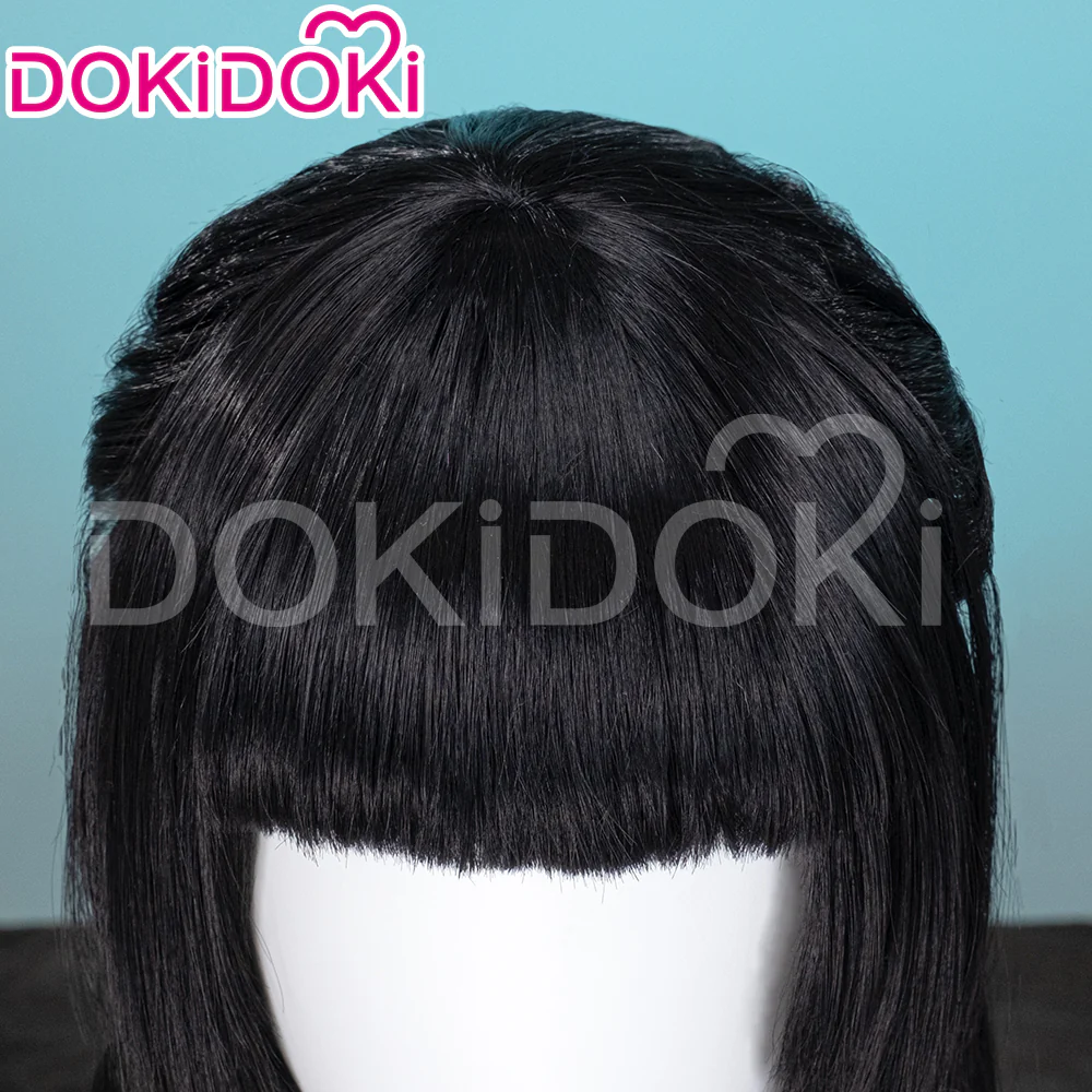 【Ready For Ship】DokiDoki Game Zenless Zone Zero Cosplay  Hoshimi Miyabi Cosplay Wig / Ears Long Straight Black - Image 4