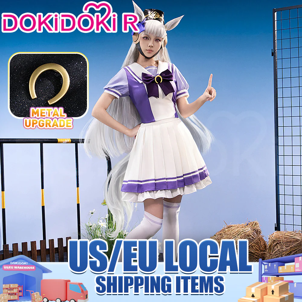 【US LOCAL SHIPPING 】【Size XS-3XL】Dokidoki-R Anime Cosplay Purple Uniform