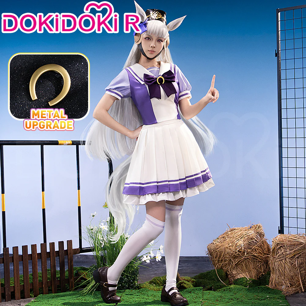 【US LOCAL SHIPPING 】【Size XS-3XL】Dokidoki-R Anime Cosplay Purple Uniform - Image 2