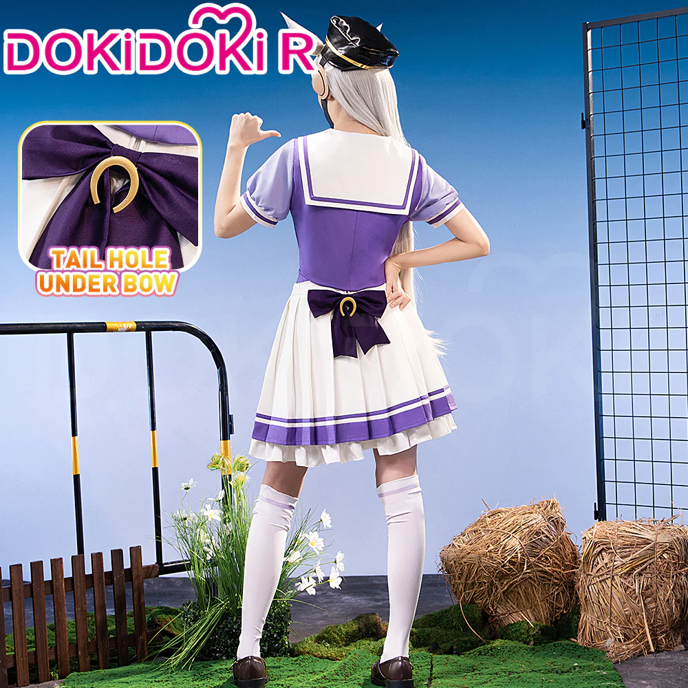 【US LOCAL SHIPPING 】【Size XS-3XL】Dokidoki-R Anime Cosplay Purple Uniform - Image 3
