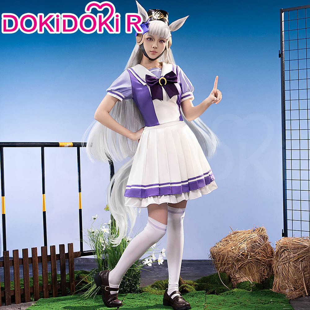 【US LOCAL SHIPPING 】【Size XS-3XL】Dokidoki-R Anime Cosplay Purple Uniform - Image 4