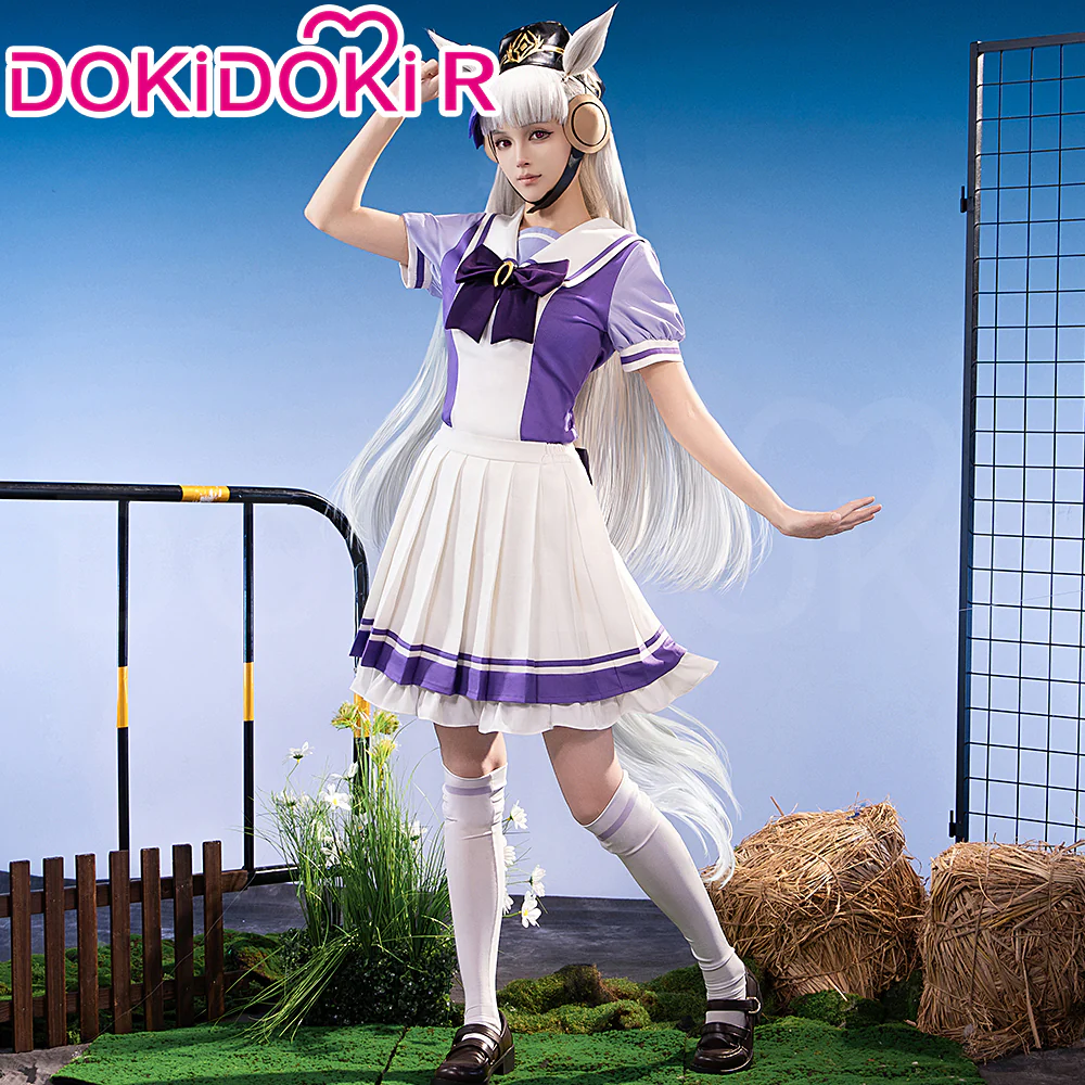 【US LOCAL SHIPPING 】【Size XS-3XL】Dokidoki-R Anime Cosplay Purple Uniform - Image 5