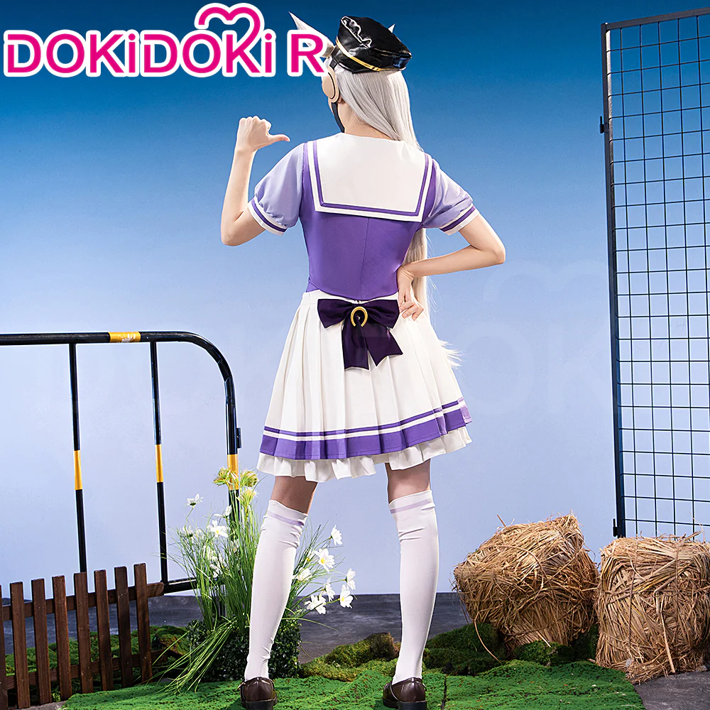 【US LOCAL SHIPPING 】【Size XS-3XL】Dokidoki-R Anime Cosplay Purple Uniform - Image 6