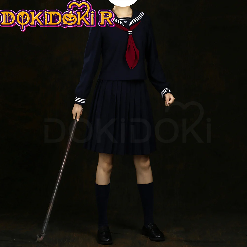 【US LOCAL SHIPPING 】DokiDoki-R Game Cosplay Costume Uniform Halloween Blue / Pink / Grey - Image 3