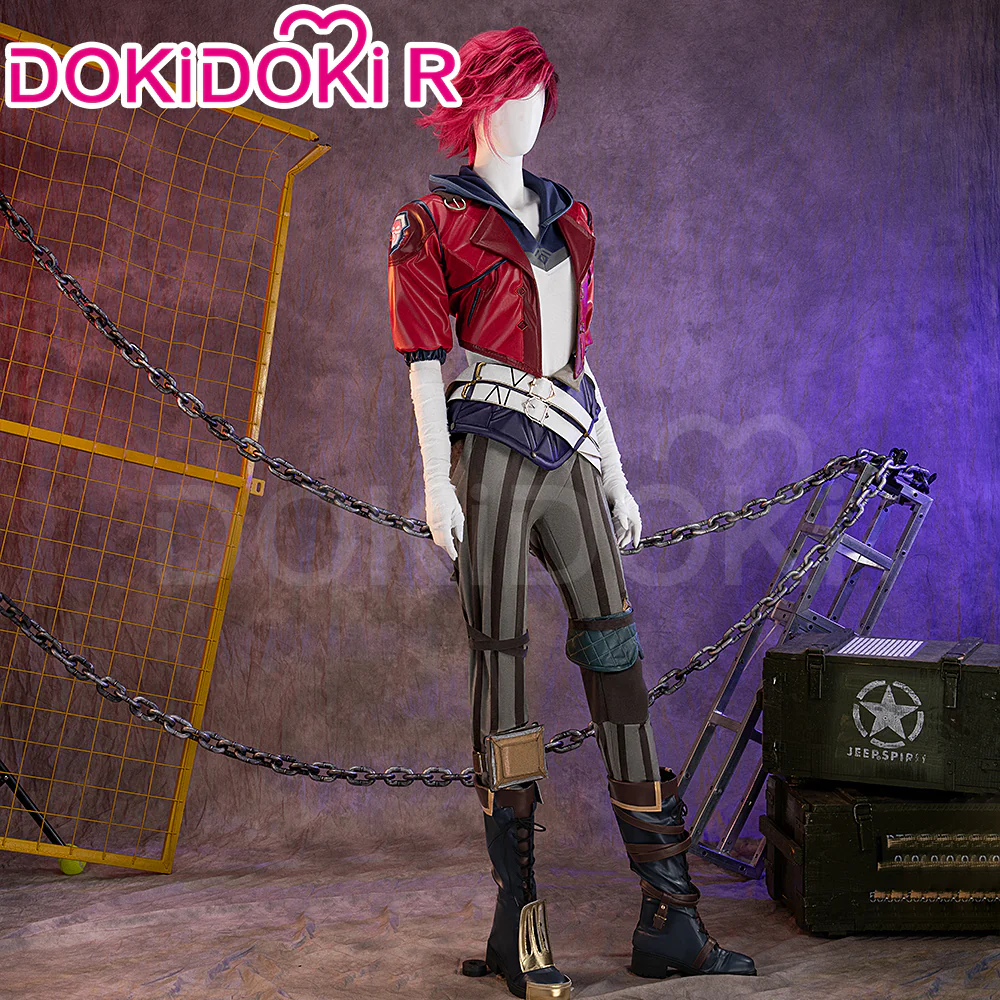 【US LOCAL SHIPPING 】【Size S-3XL】DokiDoki-R Game Cosplay Red Jacket Costume - Image 4