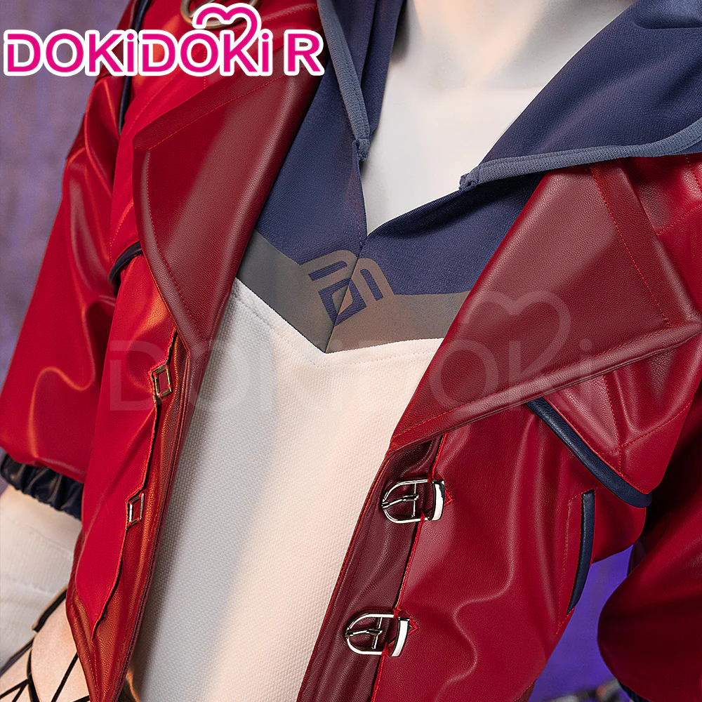 【US LOCAL SHIPPING 】【Size S-3XL】DokiDoki-R Game Cosplay Red Jacket Costume - Image 5
