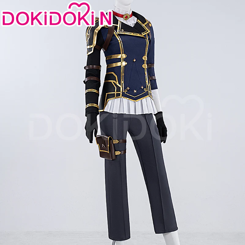 【US LOCAL SHIPPING 】【Size XS-3XL】DokiDoki-N Game Cosplay Cosplay Costume Bule White - Image 3