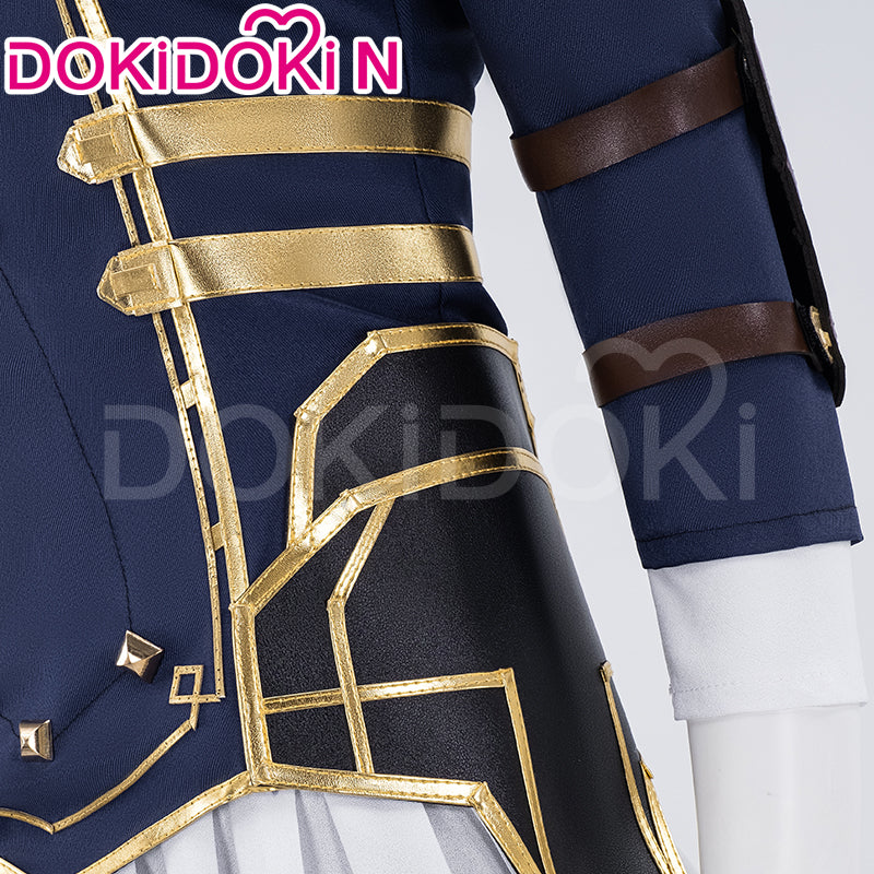 【US LOCAL SHIPPING 】【Size XS-3XL】DokiDoki-N Game Cosplay Cosplay Costume Bule White - Image 5